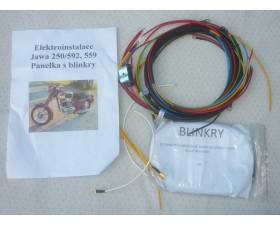 ELEKTROINSTALACE NOVÁ - JAWA 250/559,590 + 350/360,361,362 S BLINKRY - PRO DYNAMO